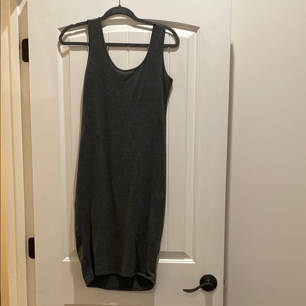 Sleeveless Charcoal Dress